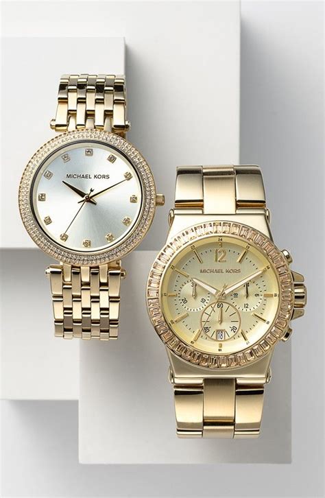 michael kors dylan crystal bezel watch